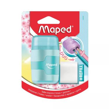 Imagem de Apontador Maped Connect com Borracha + Refil Cores Diversas - Item Sortido