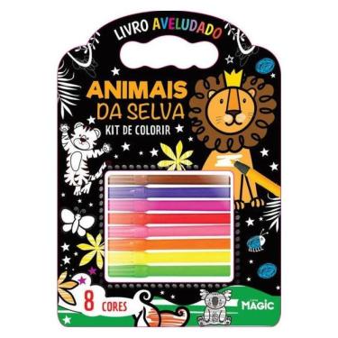 Imagem de Kit De Colorir - Animais Da Selva