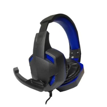 Imagem de Headfone Fone Igoodlo Gamer X8 Com LED Celular PC Cor:azul
