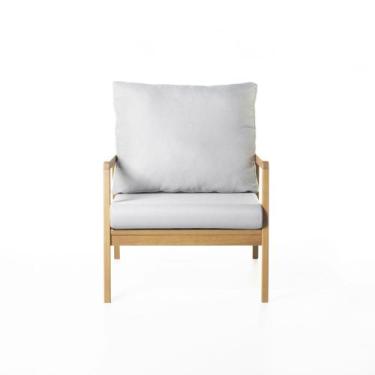 Imagem de Poltrona Mag 67 cm x 80 cm material sintético Caramelo - Casavee, Cinz