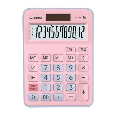 Imagem de Calculadora de mesa 12 dígitos MX 12B PKLB Rosa Casio