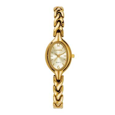 Imagem de Relogio Mondaine Feminino Ref: 99854lpmvdm1 Oval Bracelete Dourado
