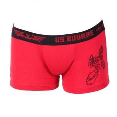 Imagem de Cueca Boxer Infantil Viscolycra Cor:VermelhoTamanho:GG - Saulo Lingeri