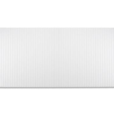 Imagem de Painel Parede Mdf Autocolante Modular para Cabeceira Queen ou Rack Tv Ripado Leve Branco