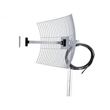 Imagem de Antena Parabólica de Grade para Internet MM-2420F10 2.4 GHZ 20 DBI Dupla Polarização com Cabo 10M Aquário