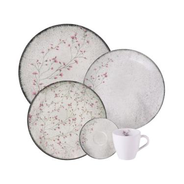 Imagem de Aparelho De Jantar Tramontina Floralis Em Porcelana Decorada 20 Peças