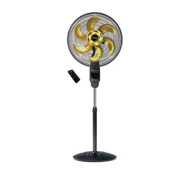 Imagem de Ventilador de Coluna com Controle Mallory 40cm Chronos Preto e Dourado