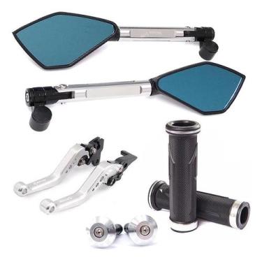 Imagem de Manete Peso Manopla Retrovisor Cb300r Strada Twister - Stark Race, Pra
