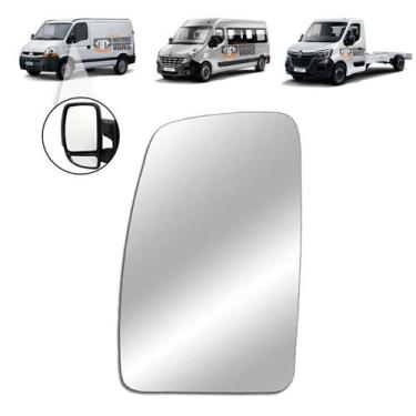 Imagem de Refil lente espelho retrovisor master braço curto 2005 a 2013 master 2