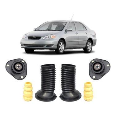 Imagem de 2 Kit Coxim Amortecedor Dianteiro Corolla 2005 2006 2007 - QualyKits