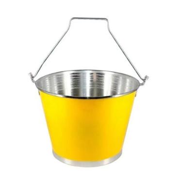 Imagem de Balde Gelo Cerveja C/ Alça Alumínio Profissional Amarelo 9l - Continen