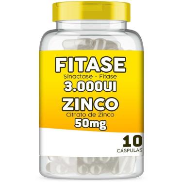 Imagem de Fitase 3000ui Zinco 50mg 10 Cápsulas Prolongar Efeito Botox-Unissex