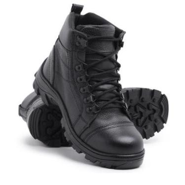 Imagem de Bota De Segurança Masculino Coturno Militar Adventure Conforto Costurado Reforçado Cour...