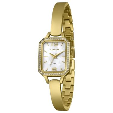 Imagem de Relógio LINCE feminino dourado prateado LQGH297L23 B2KX