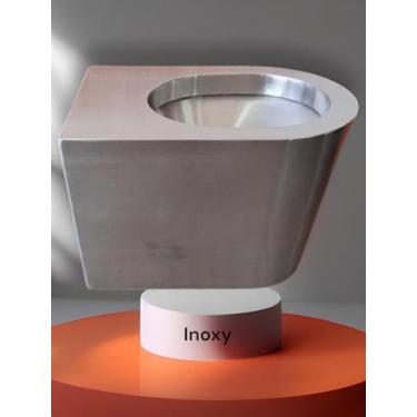 Imagem de Vaso sanitário inox antivandalismo 304 1,5mm reforçado  uso profission