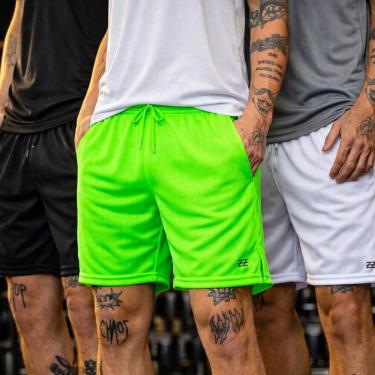 Imagem de Kit 3 Bermudas Masculinas Dry Treino Academia Futebol Alta Performance Conforto Luzzoo-...