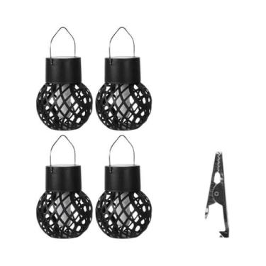 Imagem de Lanterna LED À Prova d'Água Com Efeito De Chama Solar Para Decoração D