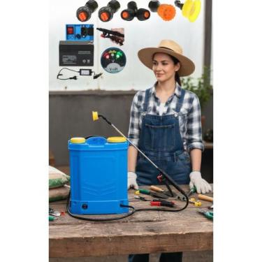 Imagem de 2x Pulverizador Costal Elétrico 20L: Bateria Duradoura 6h - Congratula
