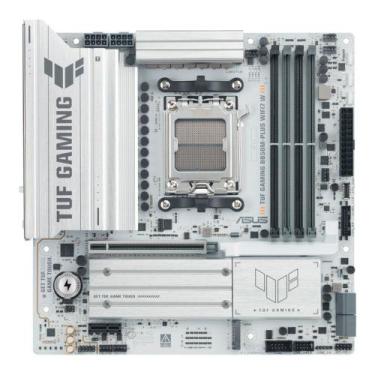 Imagem de Placa Mãe ASUS TUF GAMING B850M-PLUS WIFI7 W, AMD AM5, mATX, DDR5, Wi-