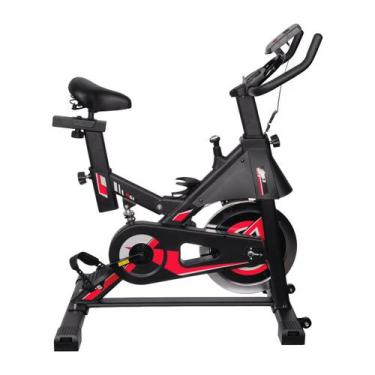 Imagem de Bicicleta Ergométrica Spinning Mopower 2.0 Vermelha inércia 8kg