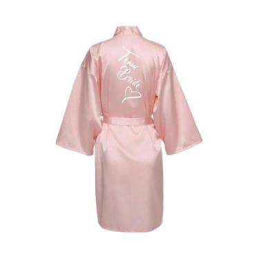 Imagem de Roupão De Seda Satinada Sexy Para Mulheres, Estampado, Moda, Roupão De