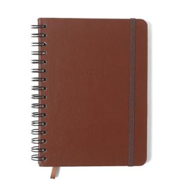 Imagem de Agenda Planner Wire-o 2026 Clássica Semanal Anotações A5 Café - Cícero