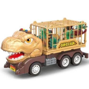 Imagem de Caminhao Dinotruck Triceratops Marrom com Som ZIPPY TOYS