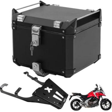 Imagem de Baú de Alumínio Preto 43 L + Bagageiro Honda Nc750x 2024+ - Bráz Acess