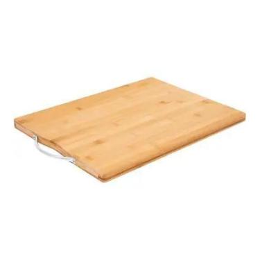 Imagem de Tabua Grande Bambu Gourmet Ecokitchen Para Cortar Carne Verduras 40x30