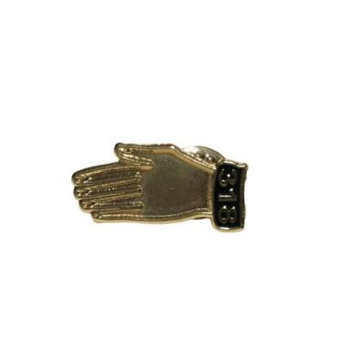 Imagem de Broche Bóton Mãozinha Nação dos 318 Dourado - 1 unidade - no-brand
