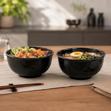 Imagem de Kit 2 Bowl de Melamina 17cm Cumbuca Tigela para Refeições - Clink