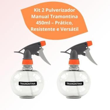 Imagem de Kit 2 Pulverizador Tramontina 450ml Borrifador Spray Multiuso Limpeza 