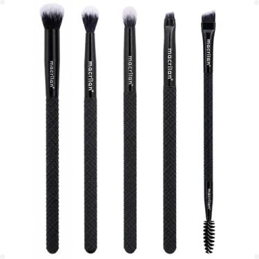 Imagem de Kit de Pincéis Macrilan Noir Collection: N07, N09, N10, N11 e N12