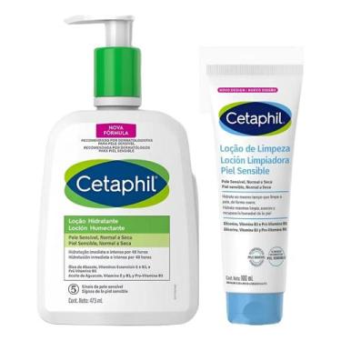 Imagem de Kit Loção Hidratante 473ml e Limpeza 100ml Cetaphil