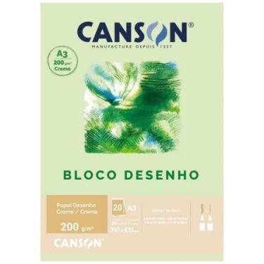 Imagem de Bloco desenho creme A3 200g - com 20 folhas - Canson