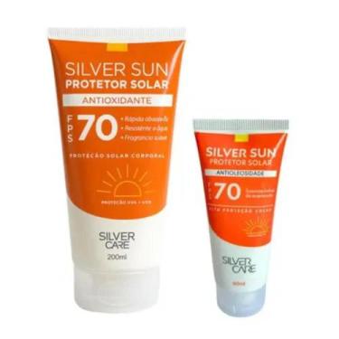 Imagem de Kit Protetor Solar Silver Sun FPS 70 Silver Care