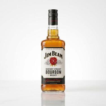 Imagem de Whisky Jim Beam White 1 Litro Kentucky Straight Bourbon 40% ABV Puro o