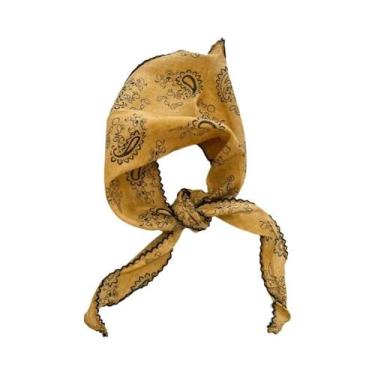 Imagem de Lenço De Pescoço Floral De Verão Para Mulheres, Xale Triangular, Banda