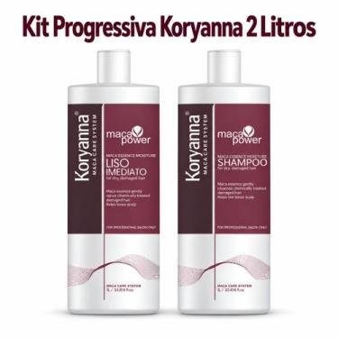 Imagem de Kit Progressiva Koryanna 1L  Liso Imediato Original Shampoo + Gloss - 