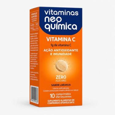 Imagem de Vitamina c 1g efervescente 10cp vitaminas neoquimica para gripes e res