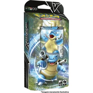 Imagem de Pokemon Box Baralho Batalha V - Blastoise V Ou Venusaur V