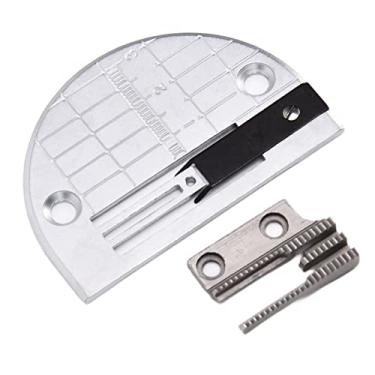 Imagem de Conjunto de placa de agulha, placa de agulhas conveniente portátil especialmente projetado metal durável resistente para máquina de costura industrial de agulha única