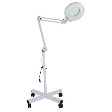 Imagem de Lupa Estetica Tripe Rodinhas Luminaria De Led Articulavel 220v Dentista (BSL-LUPA-1)