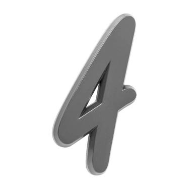 Imagem de Número Residencial Para Casa 4 Preto 3D 22cm