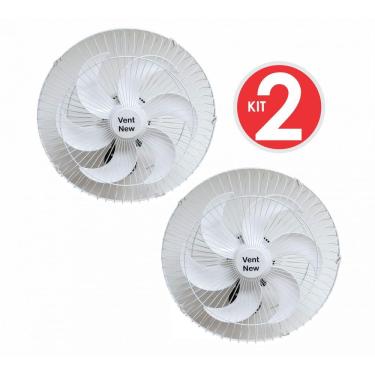 Imagem de Kit 2 Ventiladores Parede Oscilante 50 Cm 