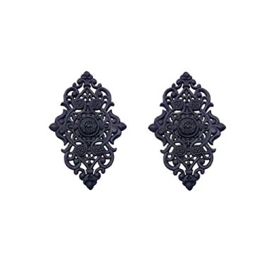 Imagem de Kit 2 Florões Grandes Ornamento de Ferro Decoração 57x38cm