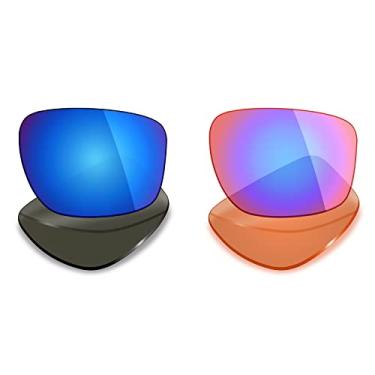 Imagem de 2 pares de lentes polarizadas de substituição da Mryok para óculos de sol Oakley Sliver – Opções