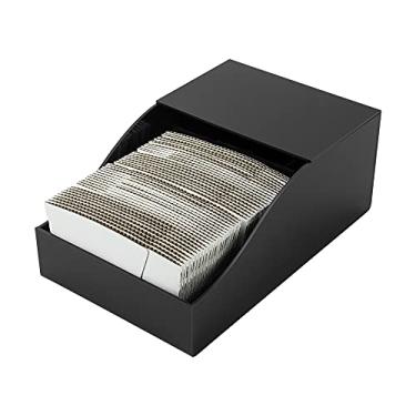 Imagem de Restaurantware - Dispensador de manga de xícara de café de 24 x 15 x 9 cm, 1 suporte horizontal de manga de café - design com mola, comporta até 50 mangas, organizador de manga de café de acrílico