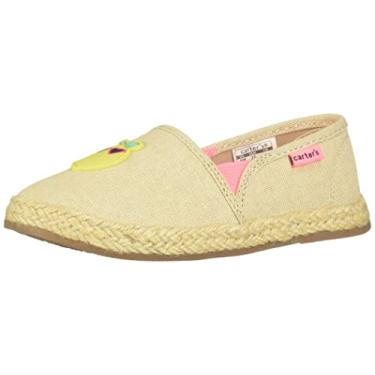Imagem de Carter's Sandália infantil unissex Ari alpargata, Caqui, 4 Wide Toddler