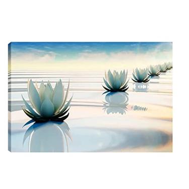 Imagem de Quadro Decorativo para Sala Quarto Escritorio 60x90cm Flor de Lotus Zen